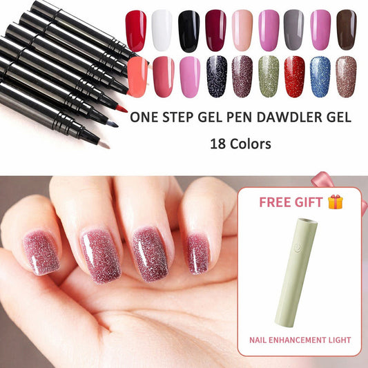 💅 Offerta a tempo limitato: 1+1 GRATIS ✨ Penna Gel Unghie One Step 🎨 Mini Lampada UV Portatile per Unghie GRATIS 💡