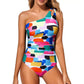 💥ULTIMO GIORNO DI SALDI -50%🏖️🩱Costume intero monospalla da donna – Modellante & contenitivo per la pancia