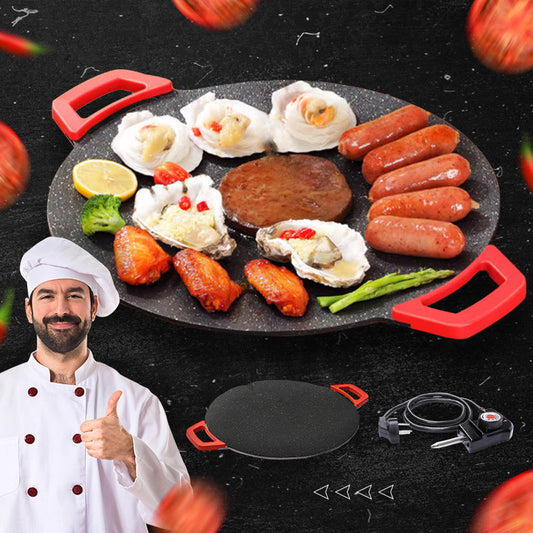 🍳Qualità della vita🍳Padella elettrica antiaderente per grigliare in casa