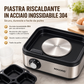 🥚 Cuociuova Elettrico Multifunzione in Acciaio Inox (8 Uova) | 3 Livelli di Cottura, Uova in Camicia e Omelette | Coperchio Trasparente e Spegnimento Automatico 200W 🍳