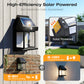 💡 SCONTO DEL 50% ORA! Lampada solare da parete con sensore di movimento, lanterna impermeabile IP65, 3 modalità di illuminazione, accensione e spegnimento automatici, luce calda e luminosa per giardino, patio, portico e vialetti