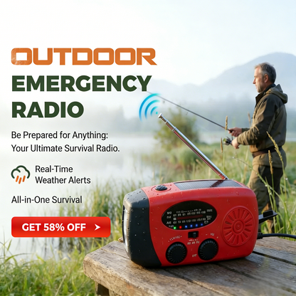 📻 SCONTO DEL 50% ORA! 🔋 Radio di emergenza solare portatile multifunzione ⚡