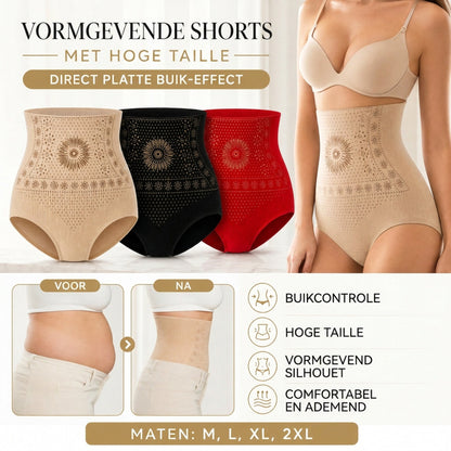 Pantaloncini modellanti da donna a vita alta
