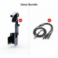 Portabicchieri auto con supporto per telefono – regolabile a 360°, potente magnete N52, utilizzo con una sola mano, compatibile con tutti gli smartphone, sistema magnetico e a morsetto ultra stabile per una guida sicura 🚗📱