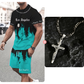 👕 ORA 50% DI SCONTO! 🔥 Set da uomo con T-shirt stampata e shorts – Tessuto morbido, design accattivante e perfetto per le giornate estive ☀️