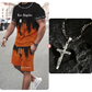 👕 ORA 50% DI SCONTO! 🔥 Set da uomo con T-shirt stampata e shorts – Tessuto morbido, design accattivante e perfetto per le giornate estive ☀️