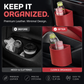 🥳2026 OFFERTA SPECIALE🥳💞 OLTRE 50K+ VENDUTI! 🚗🧺 53% DI SCONTO! Porta bicchiere da porta auto in pelle – Ampia apertura, facile accesso a bevande e telefono. Fissaggio sicuro con clip. Realizzato in pelle PU, resistente ed elegante. 🛡️✨