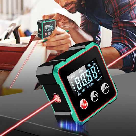 👉 📢🔧 HEISSER RABATT 50 % SPAREN 🔥 4-seitiger magnetischer digitaler Winkelsucher mit Laser