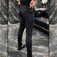 Schwarze Slim-Fit-Dress-Hose für Männer