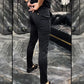 Schwarze Slim-Fit-Dress-Hose für Männer