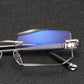 Blue Light Blocking Rimless Lesebrille für Presbyopi