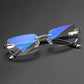 Blue Light Blocking Rimless Lesebrille für Presbyopi