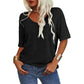 ⏳Begrenzte Zeit 50% Rabatt🔥Unifarbenes Damen-T-Shirt mit V-Ausschnitt