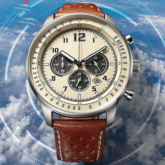 💥 Befristetes Angebot - 50% Rabatt⌚ Herren Business Casual Dual Use Wasserdicht Multifunktions Quarz Uhr