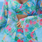 🌊🐚🌴Blühender Zauber des Sommers - Dreiteiliger Bikini-Badeanzug aus Mesh für Damen