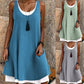 ✨Vestito Lungo da Donna Finto Due Pezzi Senza Maniche