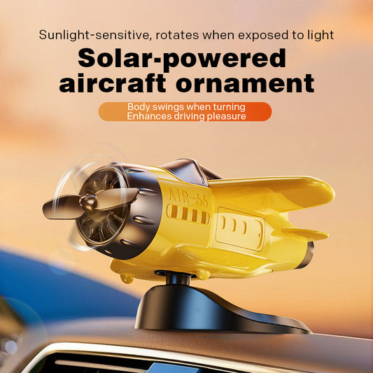 🎁2025 Zeitlich begrenzter Verkauf – 50 % RABATT🔥Solargespeiste Auto-Dekoration in Flugzeugform