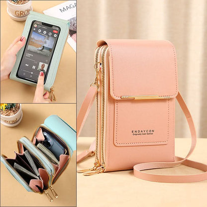 👜 Saldi esclusivi 50% di sconto! 📱 Borsa messenger da donna con touchscreen
