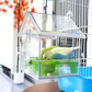 Hängender transparenter Futternapf für Vogelkäfig