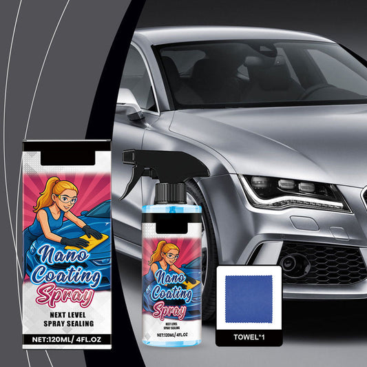 🚗 COMPRI 2, NE RICEVI 1 GRATIS! ✨ Car Polish Spray + Panno in Microfibra – Ripristina la brillantezza e protegge la vernice in pochi minuti, formula resistente ai graffi ☀️🧽