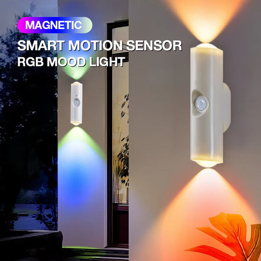 🌈 Luce d'atmosfera RGB intelligente con sensore di movimento e fissaggio magnetico