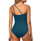 💥ULTIMO GIORNO DI SALDI -50%🏖️🩱Costume intero monospalla da donna – Modellante & contenitivo per la pancia