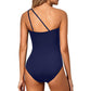 💥ULTIMO GIORNO DI SALDI -50%🏖️🩱Costume intero monospalla da donna – Modellante & contenitivo per la pancia