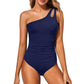 💥ULTIMO GIORNO DI SALDI -50%🏖️🩱Costume intero monospalla da donna – Modellante & contenitivo per la pancia