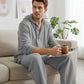 🔈🔈OFFERTA A TEMPO LIMITATO - SCONTO DEL 50%🔥Set da uomo composto da 2 pezzi: top casual con cappuccio e pantaloni