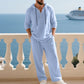 🔈🔈OFFERTA A TEMPO LIMITATO - SCONTO DEL 50%🔥Set da uomo composto da 2 pezzi: top casual con cappuccio e pantaloni