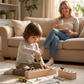 Tavola Montessori in legno con cacciavite