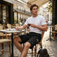 🔥SALDI ESTIVI 2026🔥 Pantaloncini cargo casual da uomo con coulisse in vita