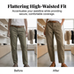 Pantaloni affusolati versatili 👖 Vita alta e vestibilità slim, pratiche tasche, tessuto antipiega, creano l'illusione di gambe più lunghe 📏