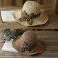 🎀 50% DI SCONTO 👒 | Cappello di paglia con fiocco retrò – Pieghevole & Traspirante per l’estate