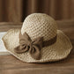 🎀 50% DI SCONTO 👒 | Cappello di paglia con fiocco retrò – Pieghevole & Traspirante per l’estate