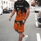 👕 ORA 50% DI SCONTO! 🔥 Set da uomo con T-shirt stampata e shorts – Tessuto morbido, design accattivante e perfetto per le giornate estive ☀️