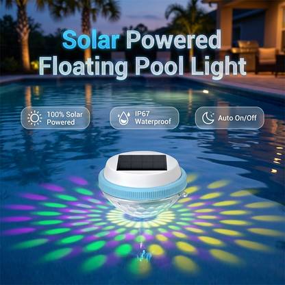 Luce galleggiante a LED solare per piscina