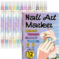 ✨Set di pennarelli per nail art a doppia punta