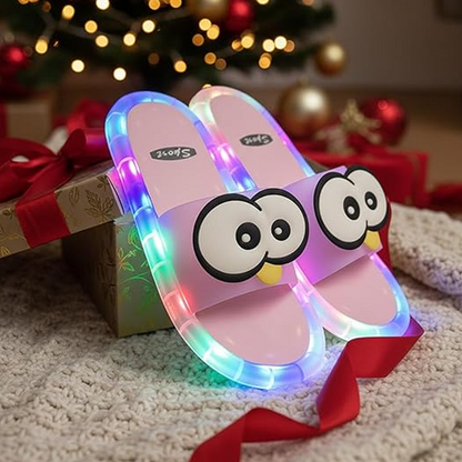 Pantofole Luminose a LED per Bambini - Design Cartoni Animati