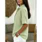 Camicetta da Donna Casual a Righe con Maniche Corte