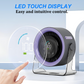 🏆Ventilatore da tavolo 2026 – Ricaricabile tramite USB con display LED 📊 | 100 velocità, inclinazione di 120° e oscillazione completa ↔️, ideale per il campeggio 🏕️ | Autonomia della batteria fino a 24 ore ⚡