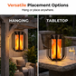 ☀️ Lanterna solare con fiamma tremolante – impermeabile e automatica – luce calda e realistica, perfetta per terrazze, giardini o vialetti – nessun cavo necessario 🌙