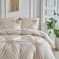 🛏️ 50% DI SCONTO! ☁️ Elegante Set Copripiumino con Pieghe Plissettate
