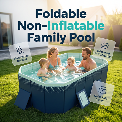 🥳SALDI ESTIVI 2026🥳💞50.000+ VENDUTI!👵❤️ Piscina rinforzata non gonfiabile – goditi divertenti momenti in acqua e rinfrescati comodamente a casa tua quest'estate.