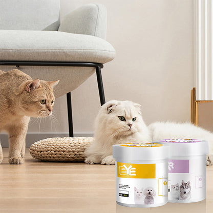 Salviette Naturali a Base Vegetale per Occhi e Orecchie di Animali Domestici