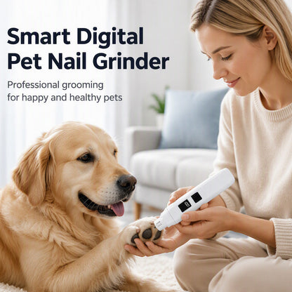 🐾✨ 50% DI SCONTO! È come avere una manicure silenziosa tra le mani: lima le unghie del tuo animale domestico in 1 minuto senza nemmeno svegliarlo! Display LED, 3 modalità di velocità e mai più paura del tagliaunghie.