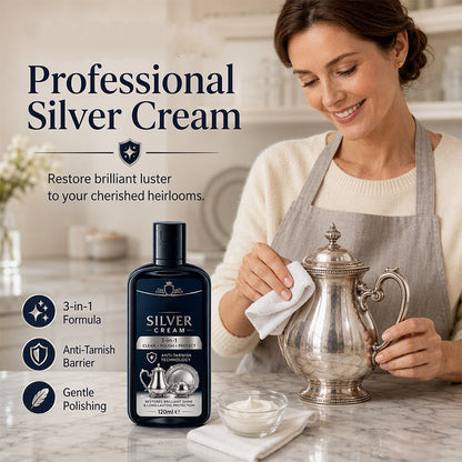 ✨🥄 50% di sconto! Crema lucidante per argento – 💎 rimuove l'ossidazione, 🌿 protegge dall'ossidazione, 🧽 facile da applicare!