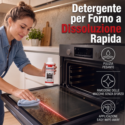 Detergente potente per forni e griglie da 100 ml, sgrassatore ad azione rapida per le macchie in cucina