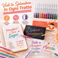 🎨 Set Penne Glitter a Asciugatura Rapida – Per Biglietti, Planner e Scrapbook | Inchiostro Brillante su Carta Chiara e Scura ✨