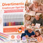 🎨 Set Penne Glitter a Asciugatura Rapida – Per Biglietti, Planner e Scrapbook | Inchiostro Brillante su Carta Chiara e Scura ✨